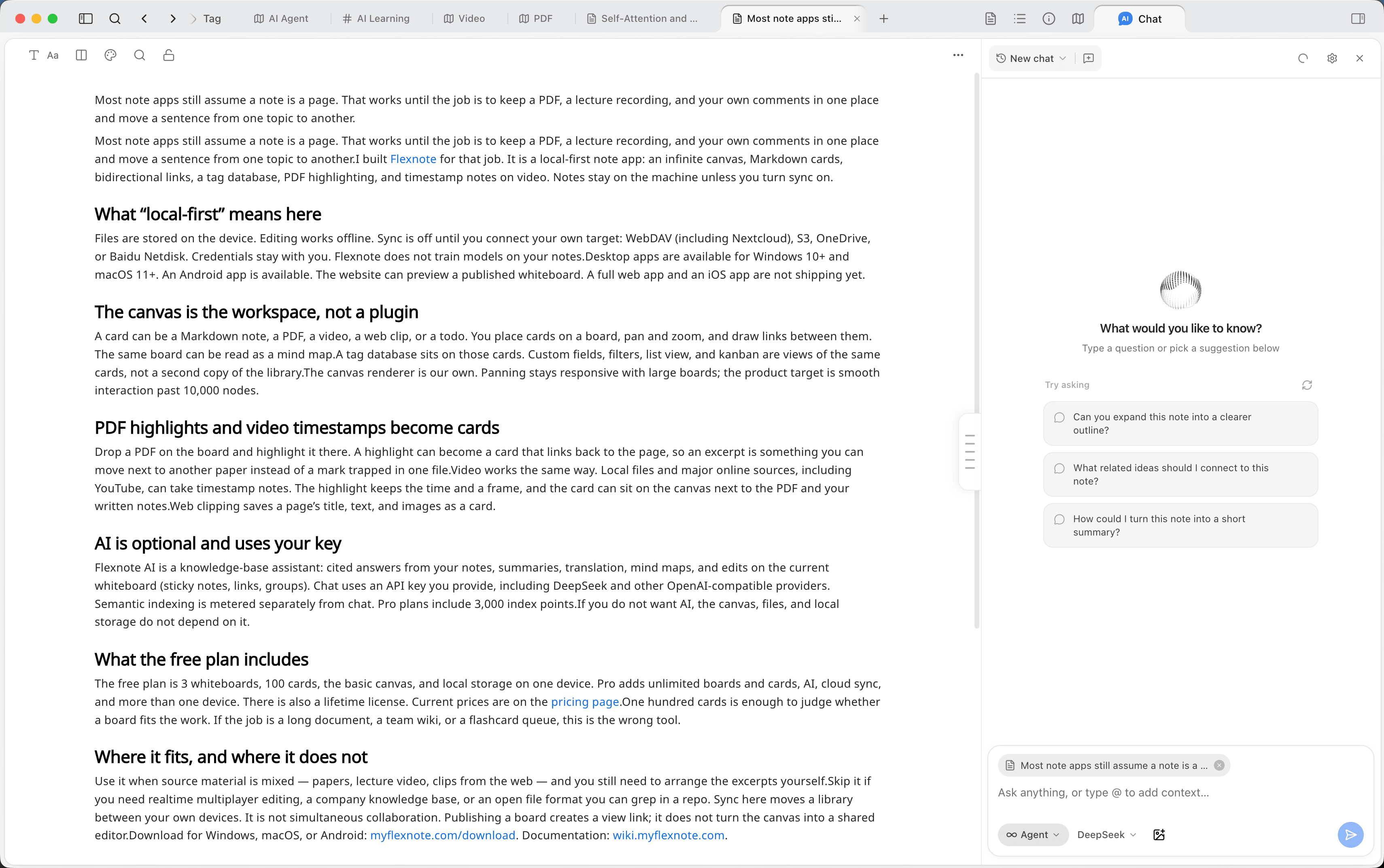 AI sidebar
